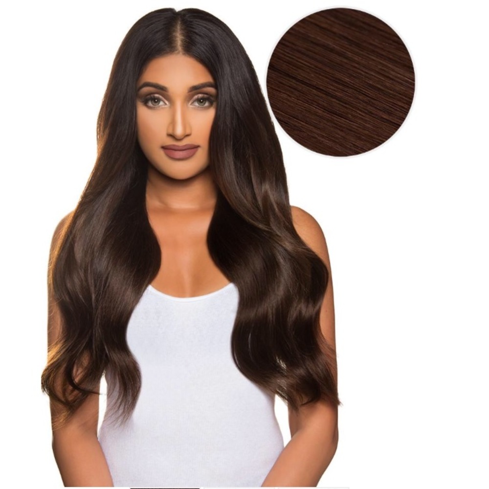 Bellami Bambina Dark Brown Extensions + Ponytail